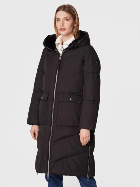 Пуховик свободного кроя Tommy Hilfiger, черный