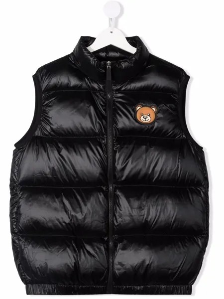 Moschino Kids жилет с принтом Teddy Bear