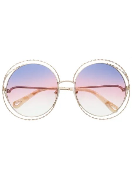 Chloé Eyewear солнцезащитные очки в круглой оправе