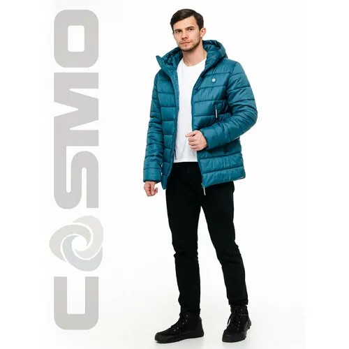 Куртка CosmoTex зимняя, силуэт свободный, ветрозащитная, размер 56-58 182-188, бирюзовый