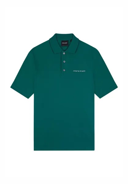 Поло Embroidered Lyle & Scott, зеленый корт