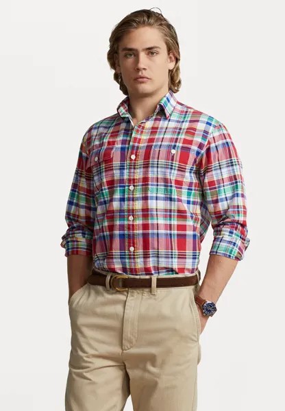 Рубашка LONG SLEEVE SPORT Polo Ralph Lauren, красный/синий мульти