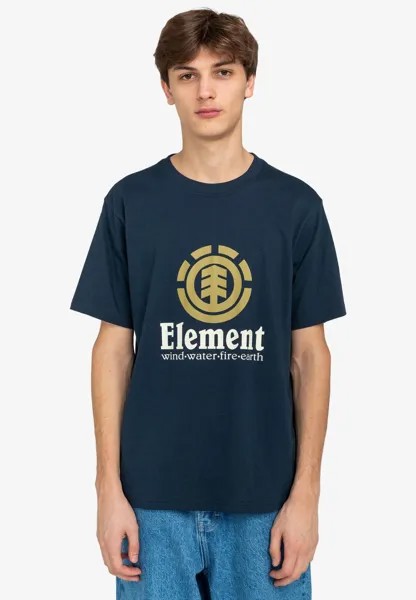 Футболка с принтом VERTICAL Element, черный