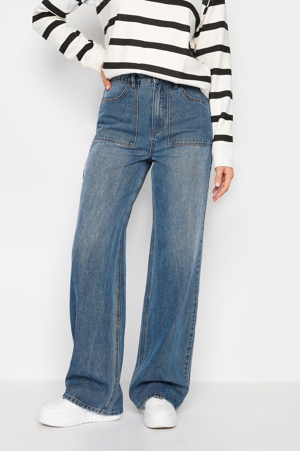 Высокие джинсы с высокой талией Long Tall Sally, синий