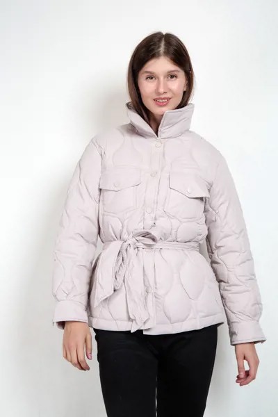 Куртка женская STOLNIK 82221 + пояс (XL, Черный)