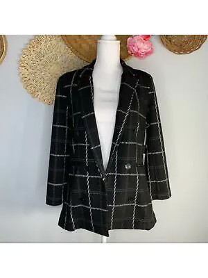 BLACK TAPE Женский черный клетчатый бушлат с лацканами Petites PS