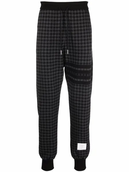 Thom Browne спортивные брюки в ломаную клетку