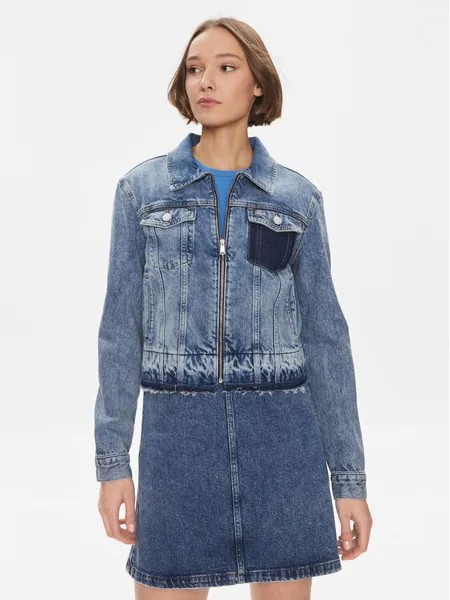 Джинсовая куртка узкого кроя Tommy Jeans, синий
