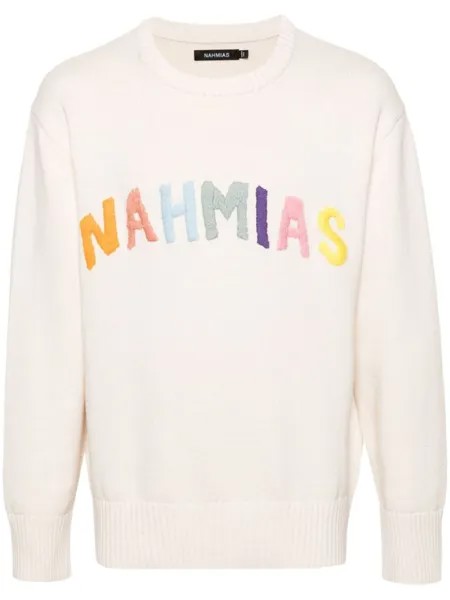 Nahmias джемпер Rainbow с логотипом, нейтральный цвет