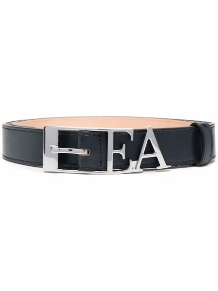 Emporio Armani logo-buckle leather belt