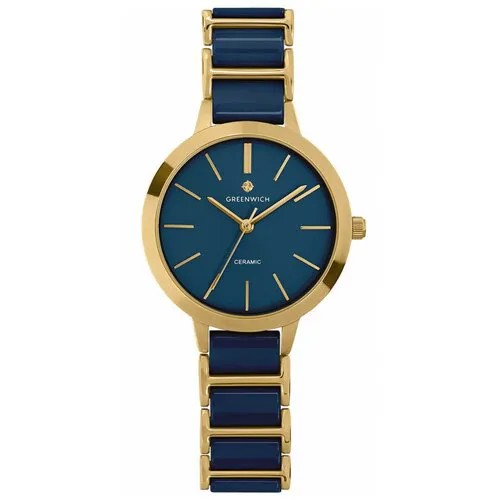 Наручные часы GREENWICH GW 331.20.33, синий, золотой