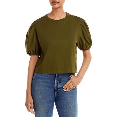 Женская зеленая вязаная блуза-рубашка с пышными рукавами French Connection L BHFO 3345