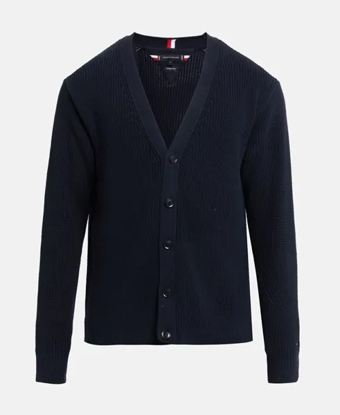 Органик кардиган Tommy Hilfiger, темно-синий