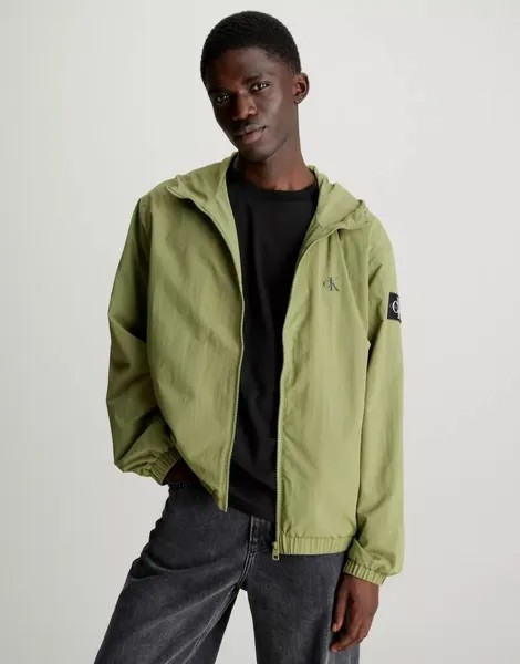 Calvin Klein – нейлоновая ветровка повседневного кроя темно-зеленого можжевельника