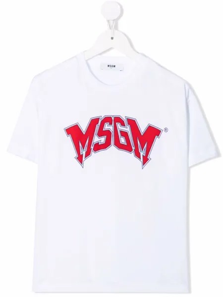 MSGM Kids футболка с логотипом