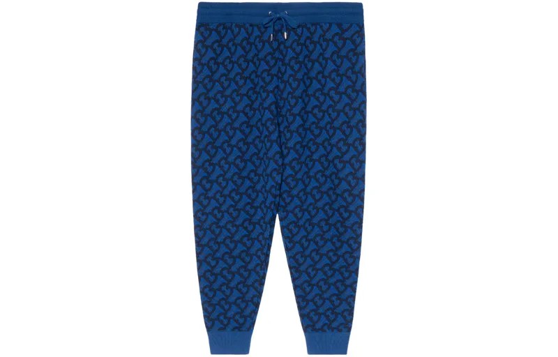 Мужские трикотажные спортивные штаны Burberry, цвет Blue