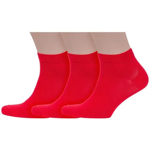 Носки Sergio di Calze, 3 пары, размер 25, красный