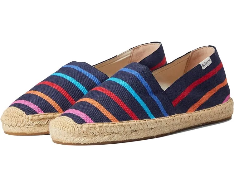 Лоферы Soludos Dali Espadrille, цвет Rainbow Stripe