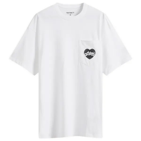 Футболка Carhartt Wip Amour Heart Pocket T-Shirt, цвет White & Black