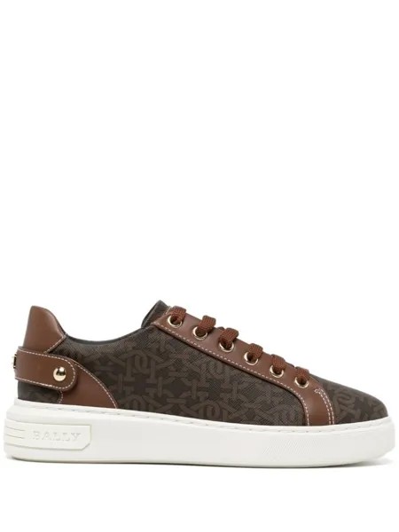 Bally кроссовки со вставками, коричневый