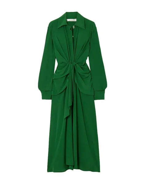 Платье Victoria Beckham Midi, темно-зеленый