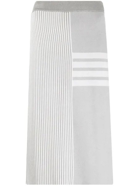 Thom Browne полосатая юбка миди
