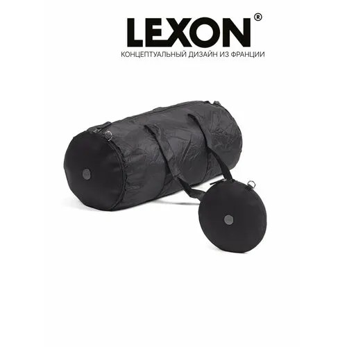 Сумка спортивная LEXON Lexon PACKABLE DUFFLE LN2310NN, 15 л, 20х20х50 см, черный