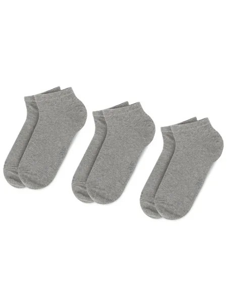 Комплект из 3 низких носков унисекс Camel Active, серый