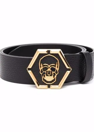 Philipp Plein ремень с пряжкой Skull