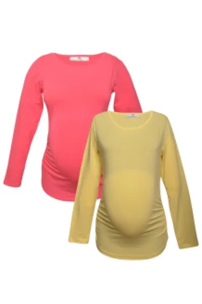 Лонгслив для беременных женский Luvmabelly 58875 желтый XL (доставка из-за рубежа)