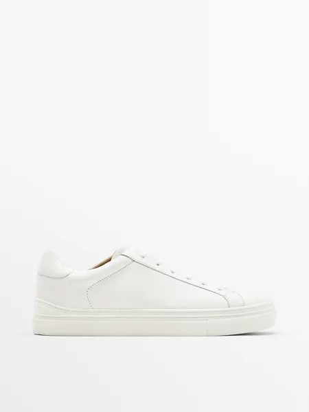 Кеды мужские Massimo Dutti 121011510 белые 44 EU (доставка из-за рубежа)