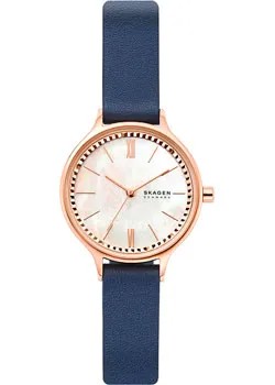 Швейцарские наручные  женские часы Skagen SKW2864. Коллекция Leather