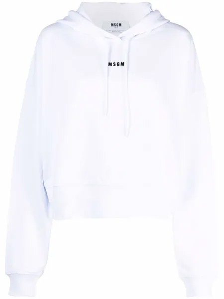 MSGM укороченное худи с логотипом