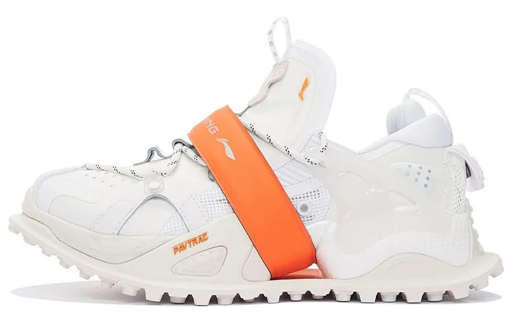 LiNing Pan Gu Lifestyle Shoes Men Low-top White/orange