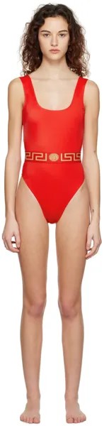 Красный Комбинезон Greca Versace Underwear