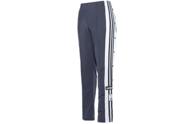 Женские трикотажные спортивные штаны ADIBREAK темно-серого и темно-синего цвета Adidas Originals