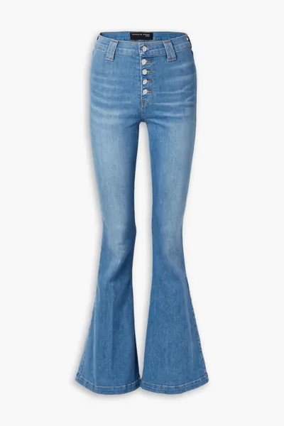 Расклешенные джинсы Sheridan с высокой посадкой Veronica Beard, средний деним