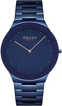 Fashion наручные  мужские часы Obaku V290GXLLSL. Коллекция Ultra Slim