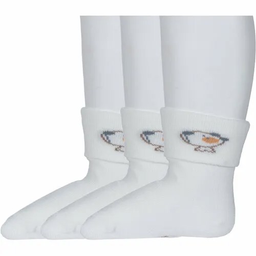 Носки RuSocks 3 пары, размер 12-14, белый