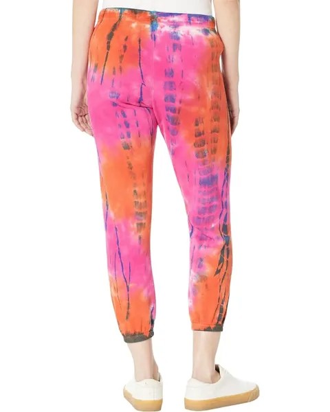 Брюки Michael Lauren Ames Tie-Dye Crop Sweatpants, цвет Tropical Punch