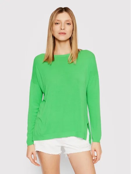 Пуловер свободного кроя Kontatto, зеленый