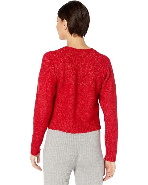 Свитер Steve Madden Turn Knit Up Sweater, цвет Crimson Red