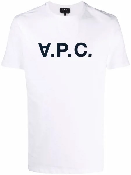 A.P.C. logo-print T-shirt