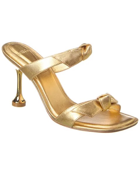 Кожаные сандалии Alexandre Birman Clarita Square 85, золото