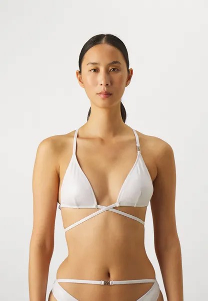 Верх бикини Calvin Klein Swimwear, классический белый