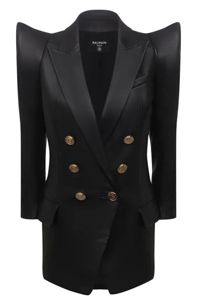 Кожаный жакет Balmain