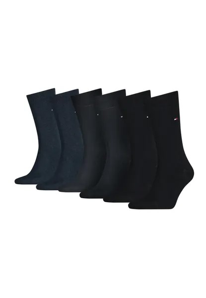 Носки Tommy Hilfiger, черные темно-синие джинсы 6 Pack