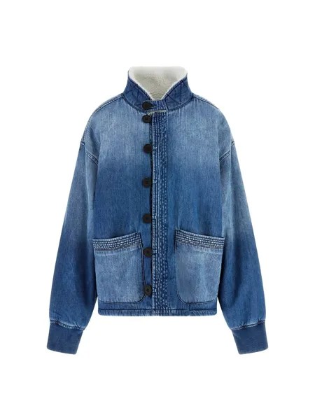 Межсезонная куртка Guess, синий джинсовый