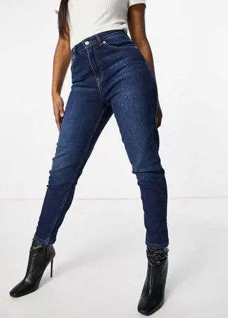 Темно-синие джинсы в винтажном стиле из органического хлопка NA-KD-Голубой
