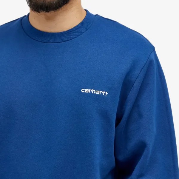 Carhartt WIP Толстовка с вышивкой Script, синий
